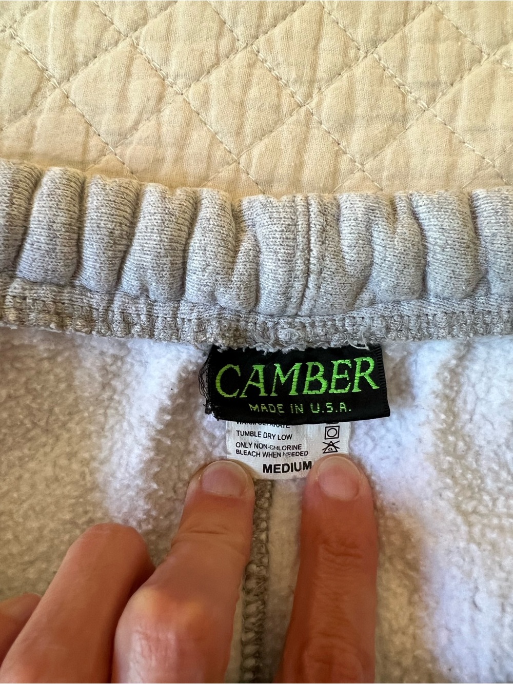 Camber 233 Heavyweight Crossknit Sweatpants Heather gray Medium - Picture 5 of 5